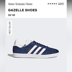 Adidas Gazelle Navy Blue Sneakers